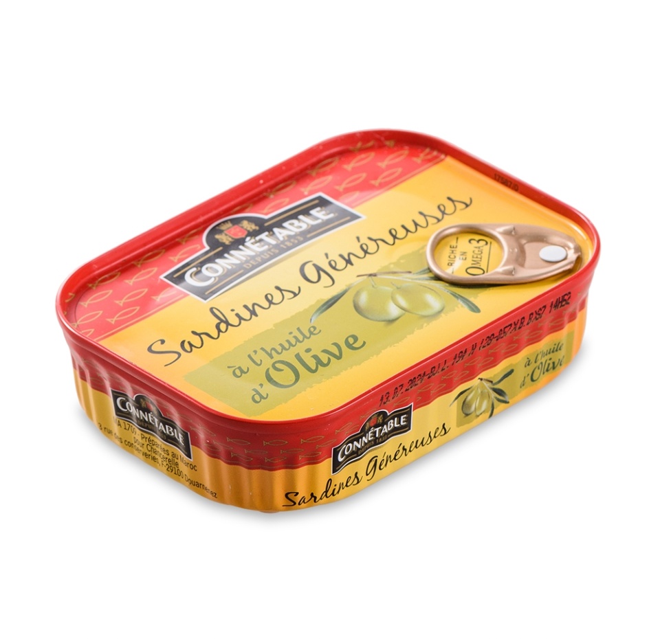 

Сардины Connetable Sardines Genereuse в оливковом масле, 140 г