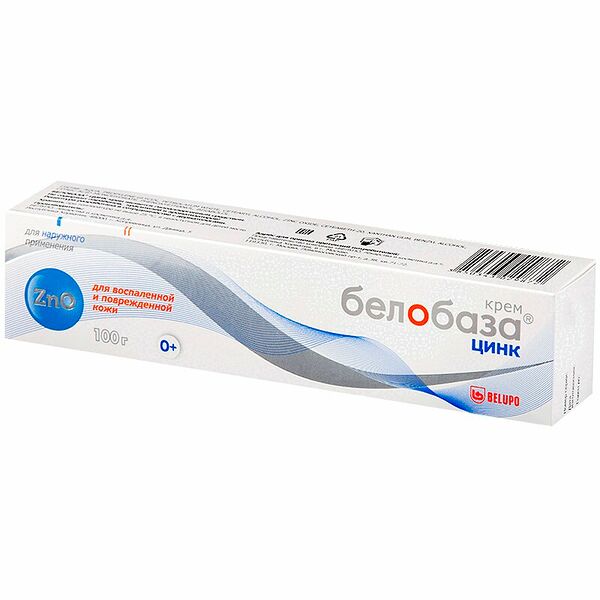 Крем Белобаза Цинк для воспаленной и поврежденной кожи 100 г