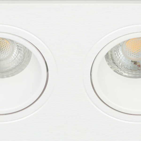 Встраиваемый светильник ЭРА KL90-2 WH белый, цоколь GU5.3, потолочный