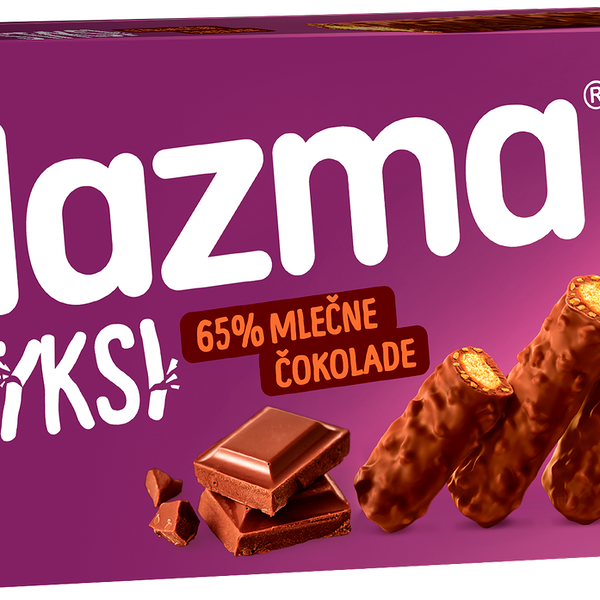 Печенье Plazma Стикси в молочном шоколаде 125г