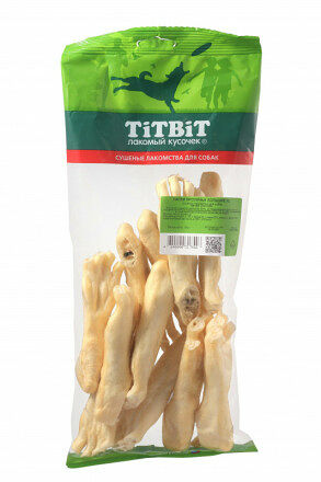 Лакомство TitBit Лапки кроличьи большие XL мягкая упаковка 100 г