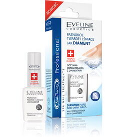Средство укрепляющее с бриллиан Eveline Nail therapy professional ногти креп и блест как брил 12мл