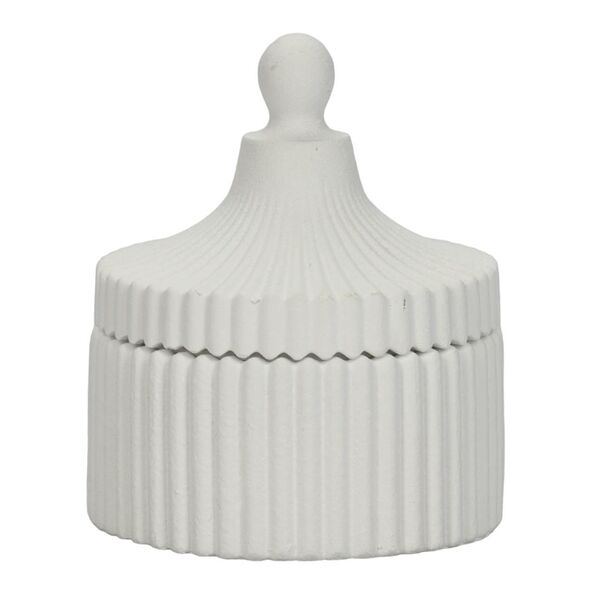 Шкатулка, 11х8 см, гипс, белый