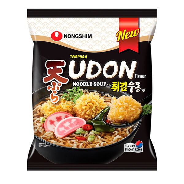 Лапша быстрого приготовления Nongshim Удон темпура 118 г, Республика Корея