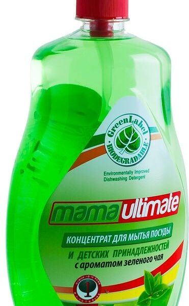 Средство для мытья посуды Mama Ultimate с ароматом Зеленого чая