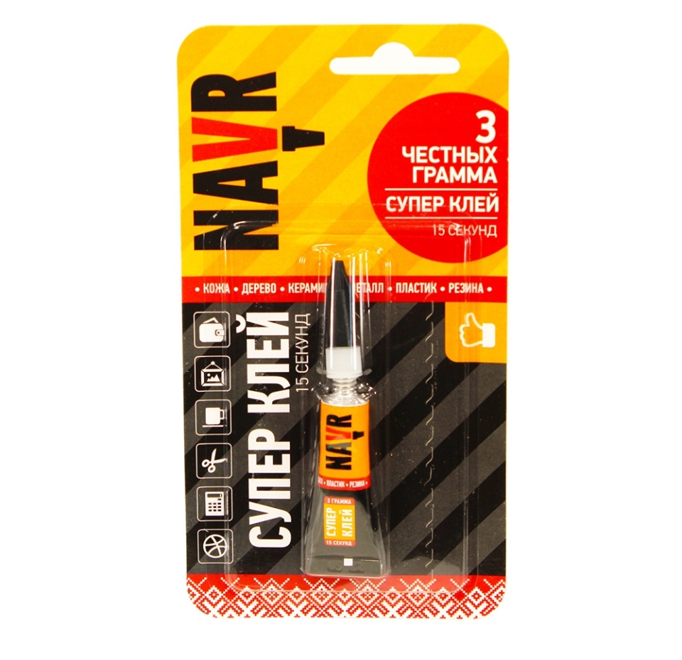 

Супер клей гель Navr 3 гр, Беларусь
