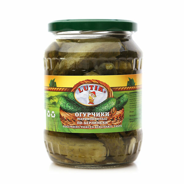Огурцы маринованные по-берлински ТМ Lutik (Лютик)