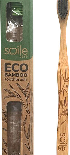 Зубная щетка Smilе Care Eco Bamboo с бамбуковой ручкой средней жесткости
