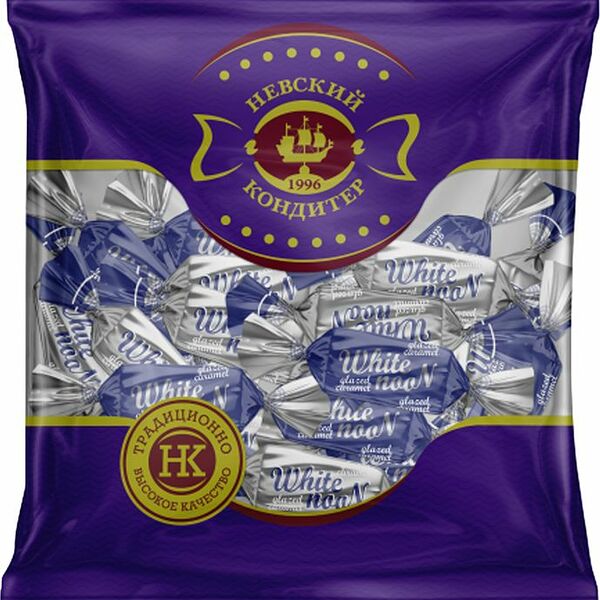 Карамель Невский Кондитер White Noon молочная в глазури 200г