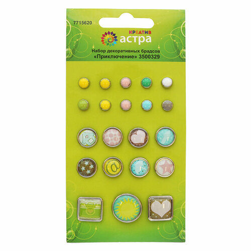 3500329 Набор декоративных брадсов 'Приключение', Astra&Craft