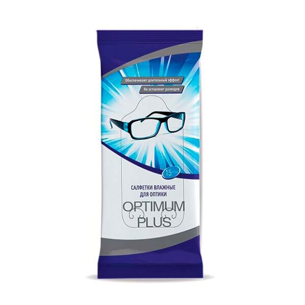 Салфетки ТМ влаж. д/оптики OPTIMUM PLUS №15