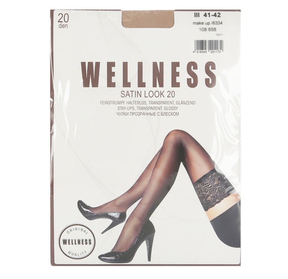 

Чулки Satin Look, Wellness, цвет 6334 (бежевый), 20 den, размер 3, Германия