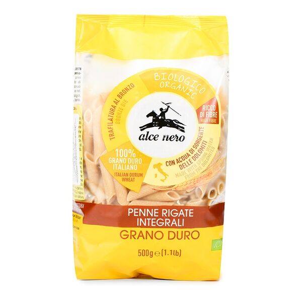 Макаронные изделия «Пенне из цельнозерновой пшеницы» БИО, Alce Nero