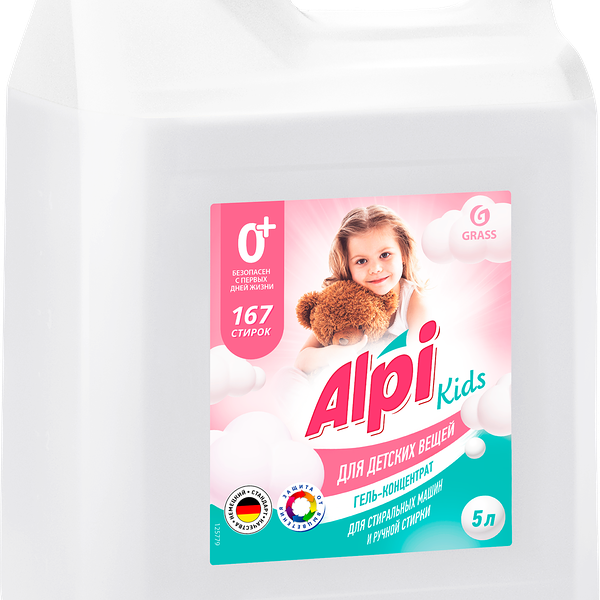 Гель для стирки детского белья GRASS Alpi Kids Delicate gel