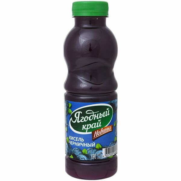 Кисель Ягодный край Черника, 500 мл