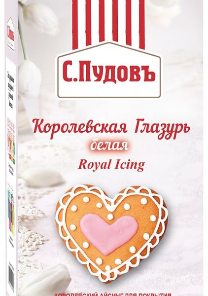 Глазурь С.Пудовъ Королевская белая 150г
