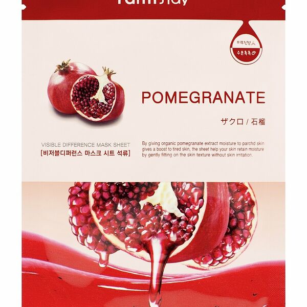 Тканевая маска для лица FarmStay с натуральным экстрактом граната