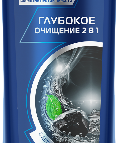 Шампунь для волос Clear Глубокое очищение против перхоти 2в1