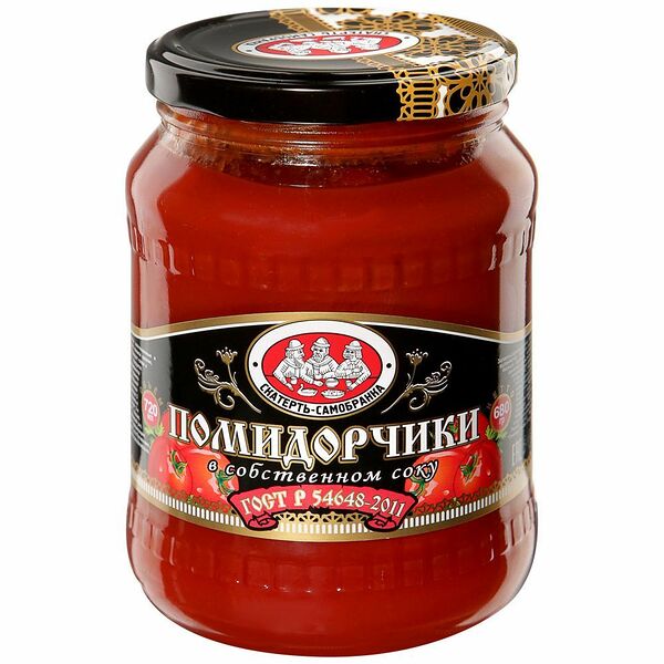 Помидоры маринованные Скатерть-самобранка в собственном соку