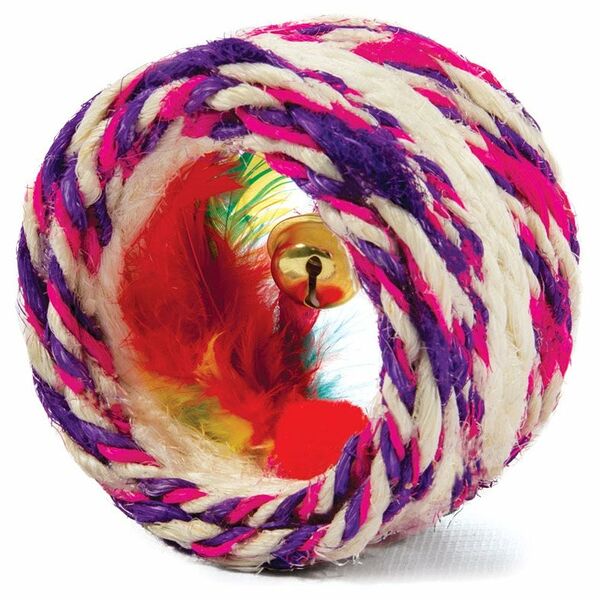Игрушка для кошек Triol катушка из сизаля, в ассортименте 7.5 см 