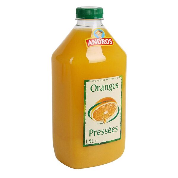 Сок апельсиновый с мякотью, Andros, 1.5 л, Франция