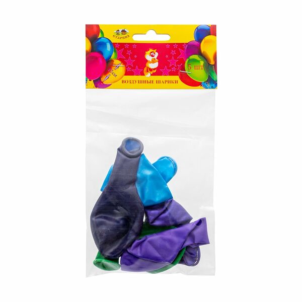 Воздушные шарики, Старина, 5 шт., в ассортименте