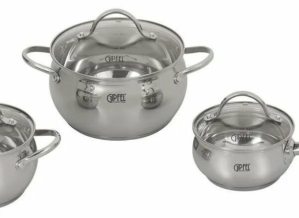 Набор посуды GIPFEL Terza 1511, 6 пр. 6 пр., серебристый