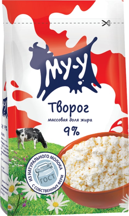 

Творог Му-у 9% 300 г