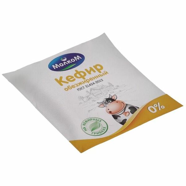 Кефир Молком обезжиренный 0%, БЗМЖ