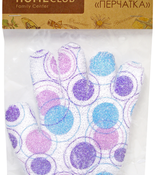 Мочалка Homeclub перчатка в ассортименте