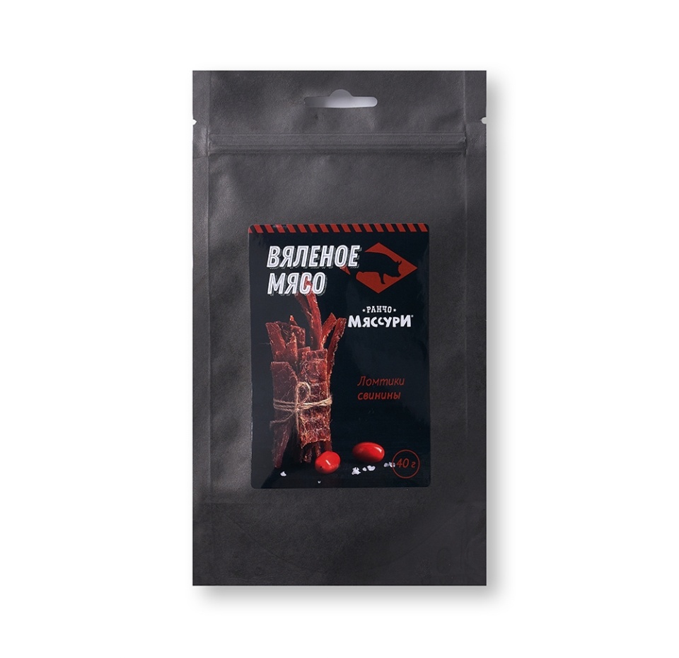 

Мясо вяленое Ранчо Мяссури ломтики свинины 40г, Россия