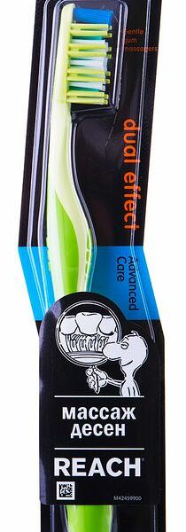 Щетка зубная Reach Dual Effect жесткая, в ассортименте