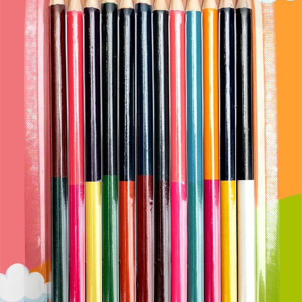 Набор цветных карандашей КРОК&ДИЛЛИ 24 цвета, Арт. LTA0929003, 12шт