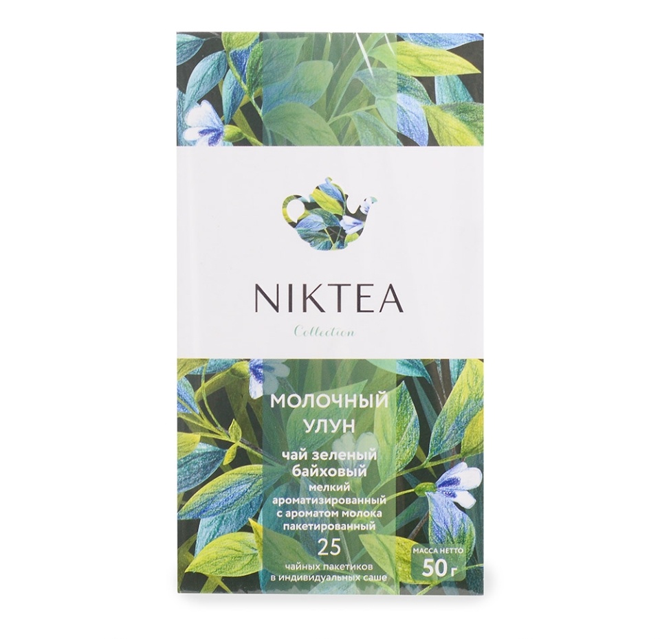 

Чай зеленый Niktea Milk Oolong с ароматом молока 25 пакетиков, 50 г
