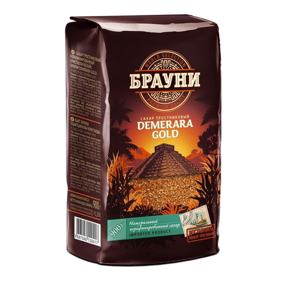 

Сахар-песок Брауни Demerara Gold тростниковый 900 г