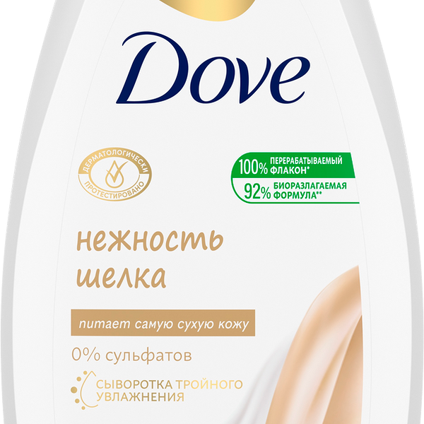 Крем-гель для душа Dove Нежность Шелка питание и уход с маслами