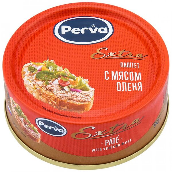Паштет Perva Extra Охотничий с мясом оленя, 90г