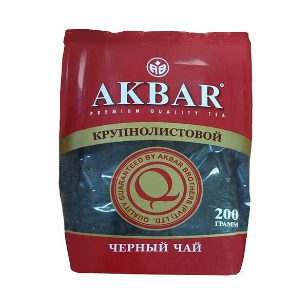 Чай черный крупнолистовой Akbar 200 г