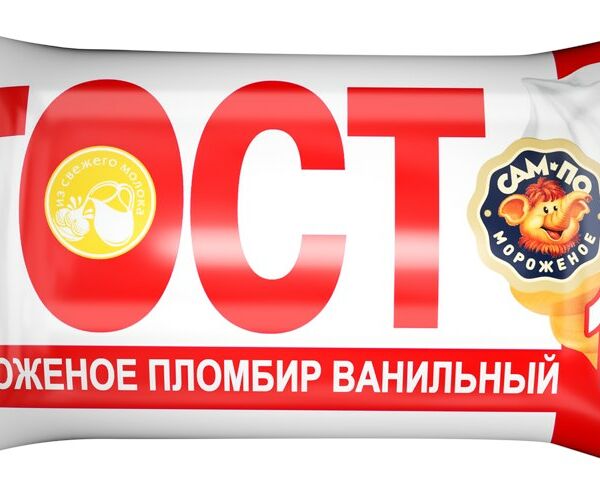 Мороженое Сам-По пломбир ванильный ГОСТ, стаканчик
