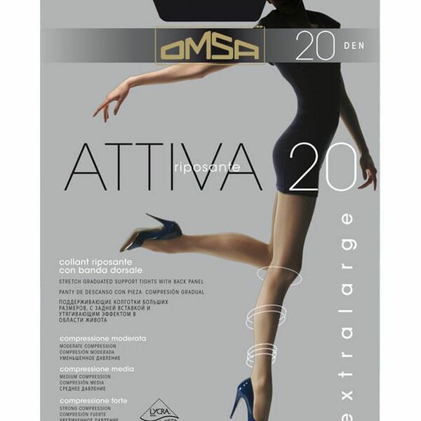 Колготки женские nero (нэро) 20 ден размер 4L ТМ Omsa (Омса)