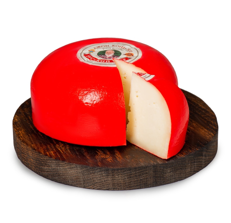 

Сыр твёрдый фермерский Джон Кописки Гауда выдержанный 50% вес