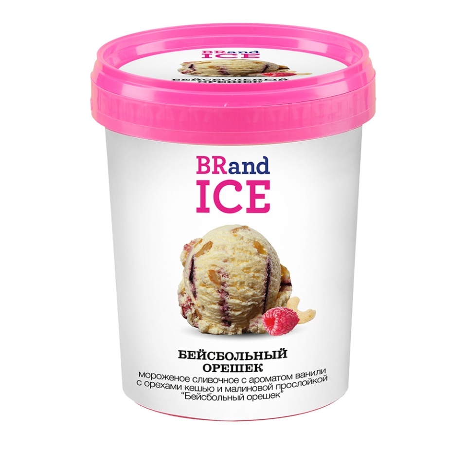 

Мороженое сливочное BRandICE Бейсбольный орешек 600 г