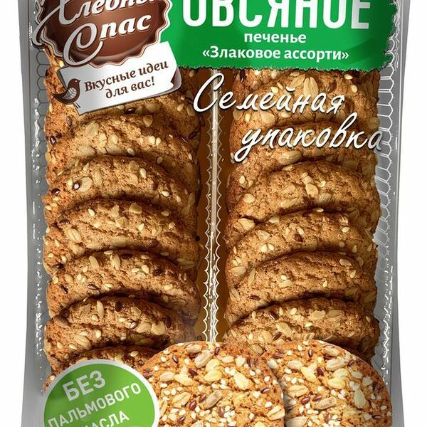 Печенье Хлебный Спас Злаковое ассорти