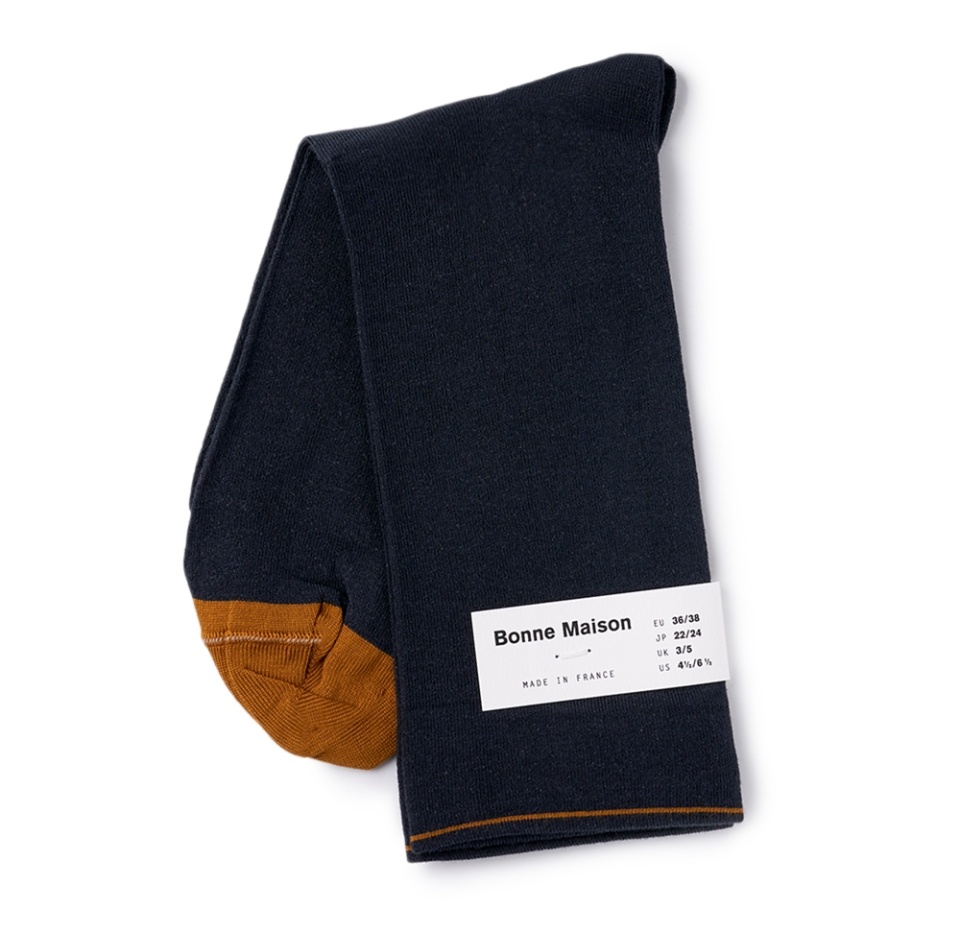 

Носки унисекс Plain Night высокие, Bonne Maison, размер 36/38, Франция