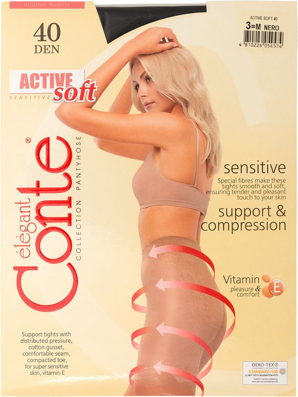 

Колготки Conte Elegant Active Soft 40 Nero размер 3