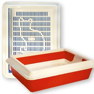 Зооэкспресс 11091 Туалет с сеткой "КИС" глубокий с рамкой 40,5*30*6,5 см.