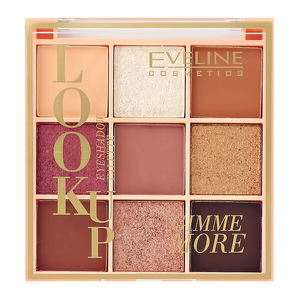 Палетка теней для век Eveline Cosmetics Look Up тон gimme more 10.8 г