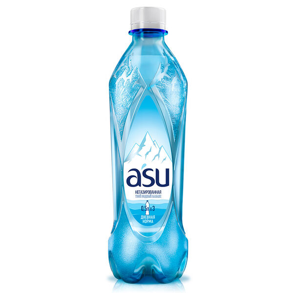 Asu вода минеральная негазированная 0,5 л