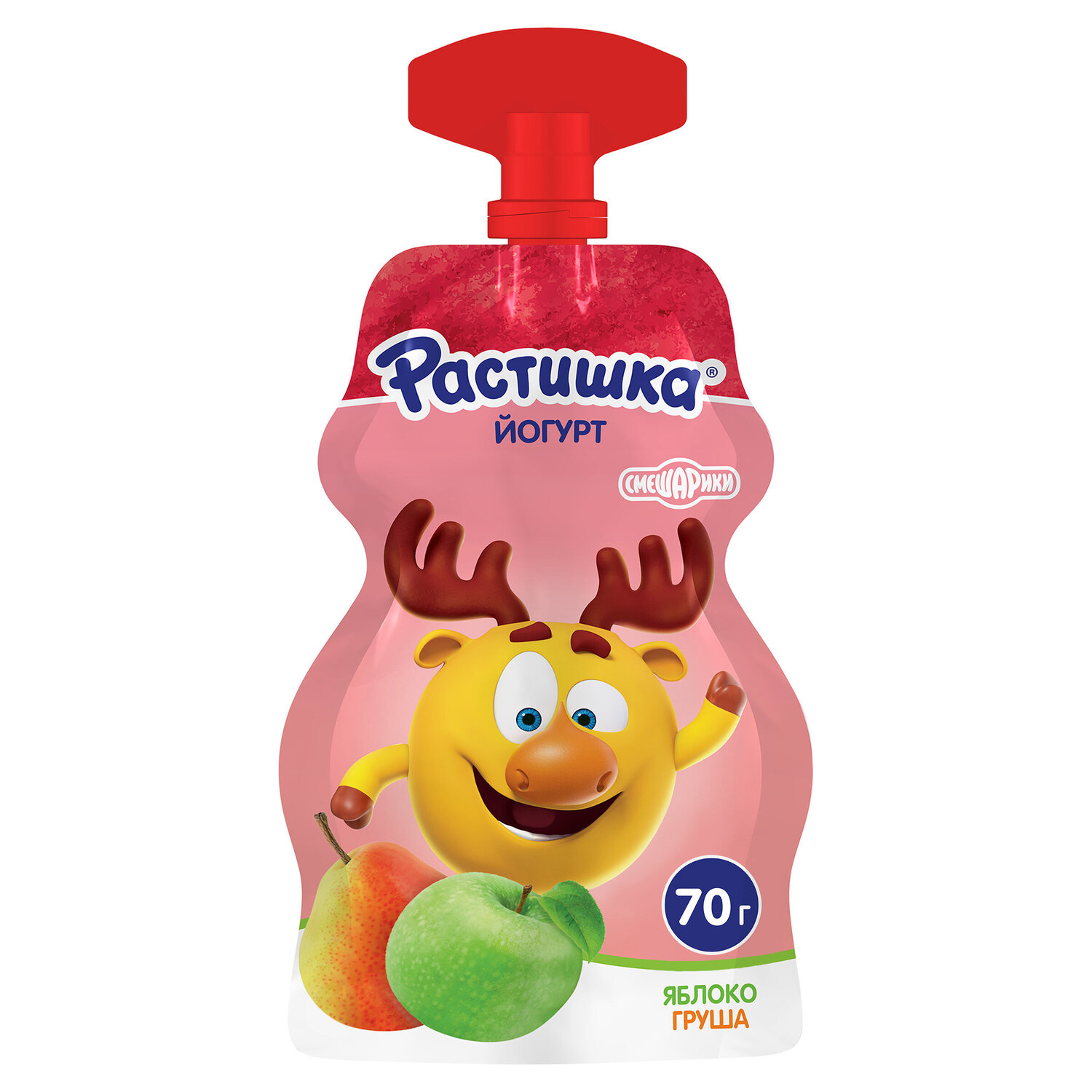 

Йогурт Растишка Яблоко-груша 2.6% 70 г дизайн упаковки в ассортименте