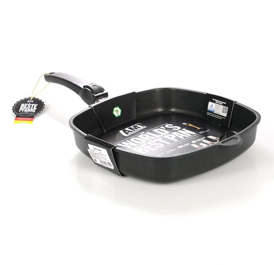 

Сковорода-гриль съемная ручка, АМТ Titan 28х28см h-5см